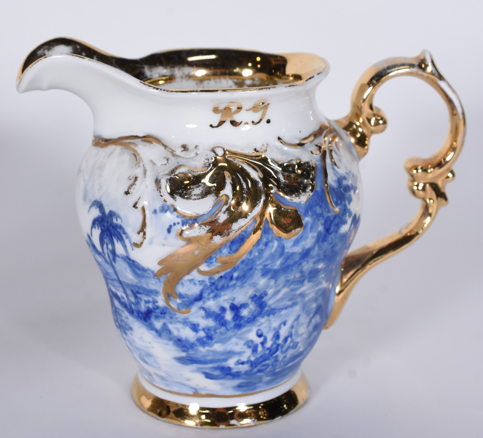 Serviço para chá e café de porcelana pintada á mão composto de: 9... - foto 7 de 10