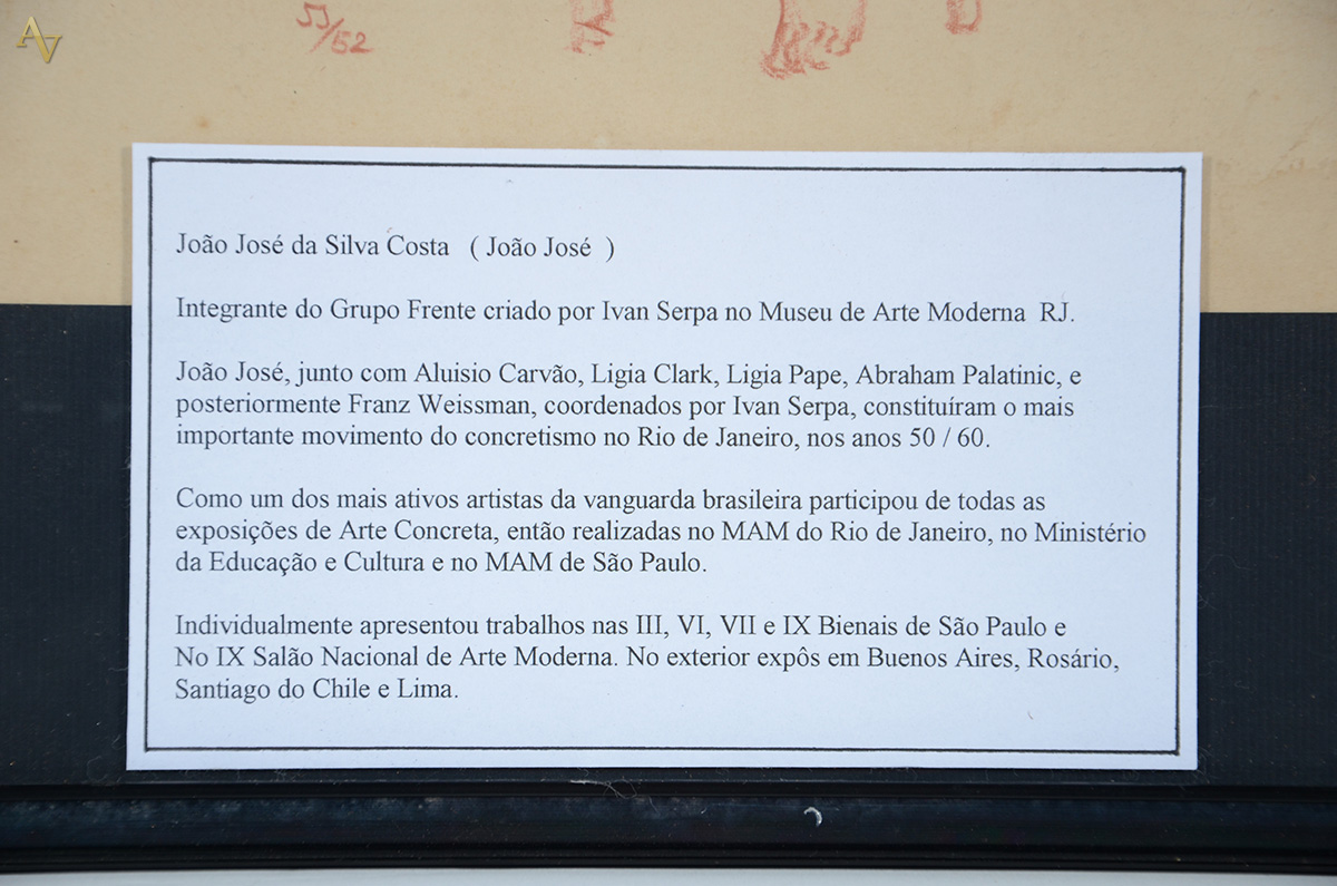 JOÃO JOSÉ - Dois desenhos na mesma moldura, frente e verso - Figuras... - foto 5 de 5