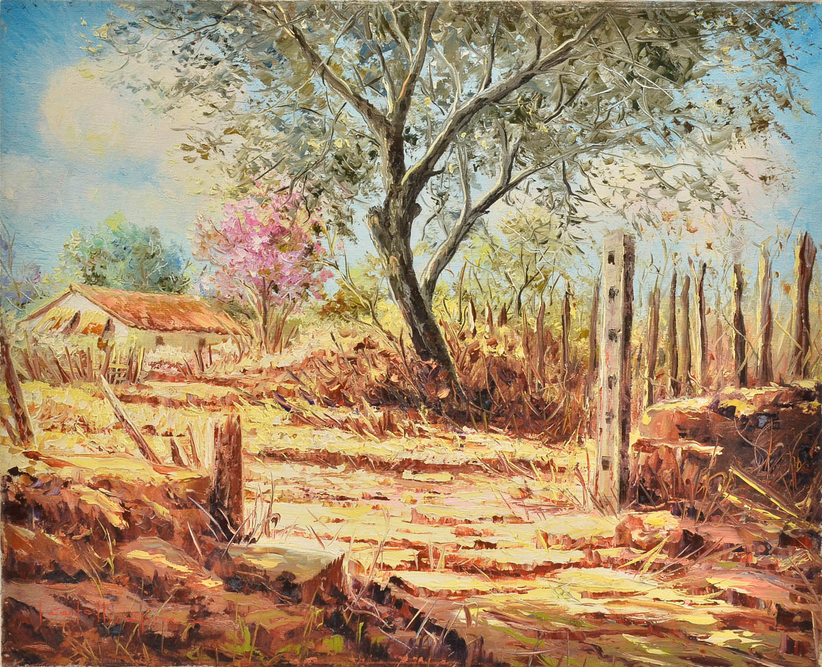 TACITO IBIAPINA - Manhã de sol- ost - 40 x 50 ( sem moldura).