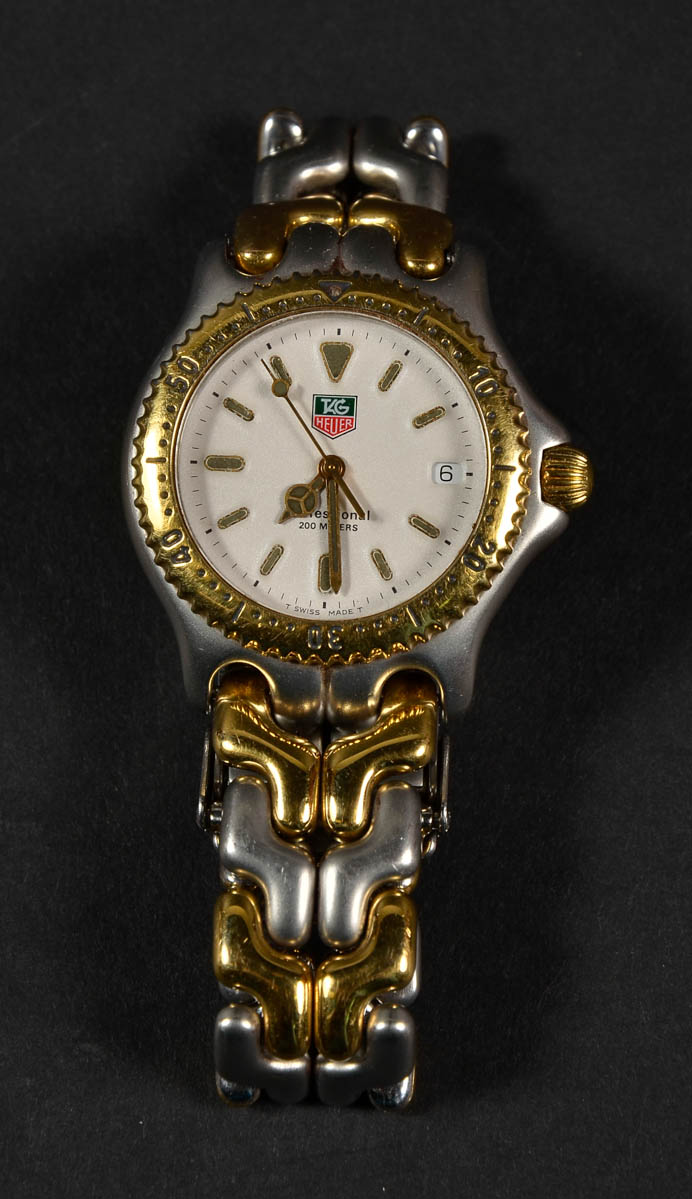 Relógio masculino TAG HEUER, profissional - 200 m, caixa e pulseira...