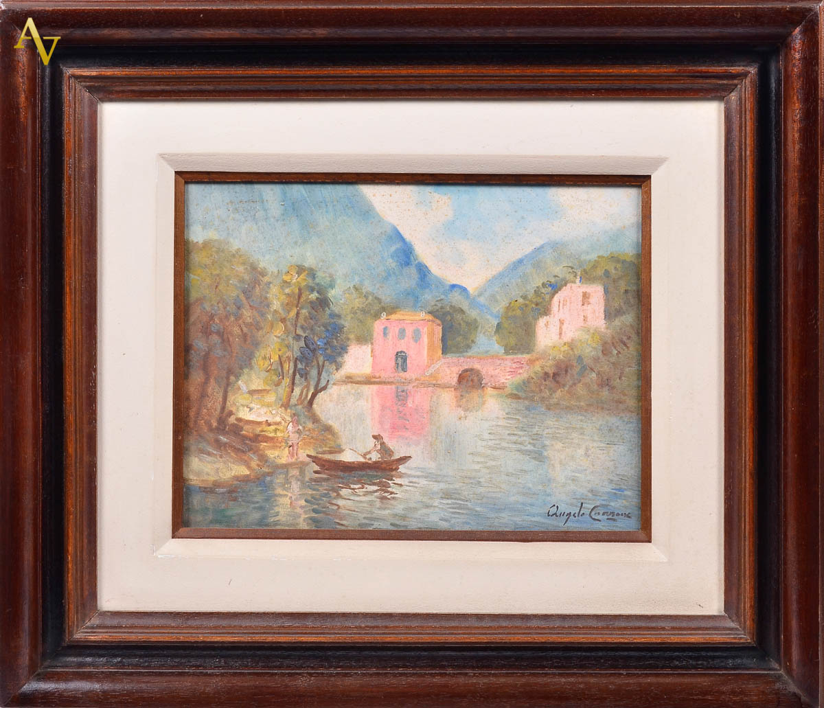 ÃNGELO CANNONE - Lago D'orte - ost - 34 x 26.