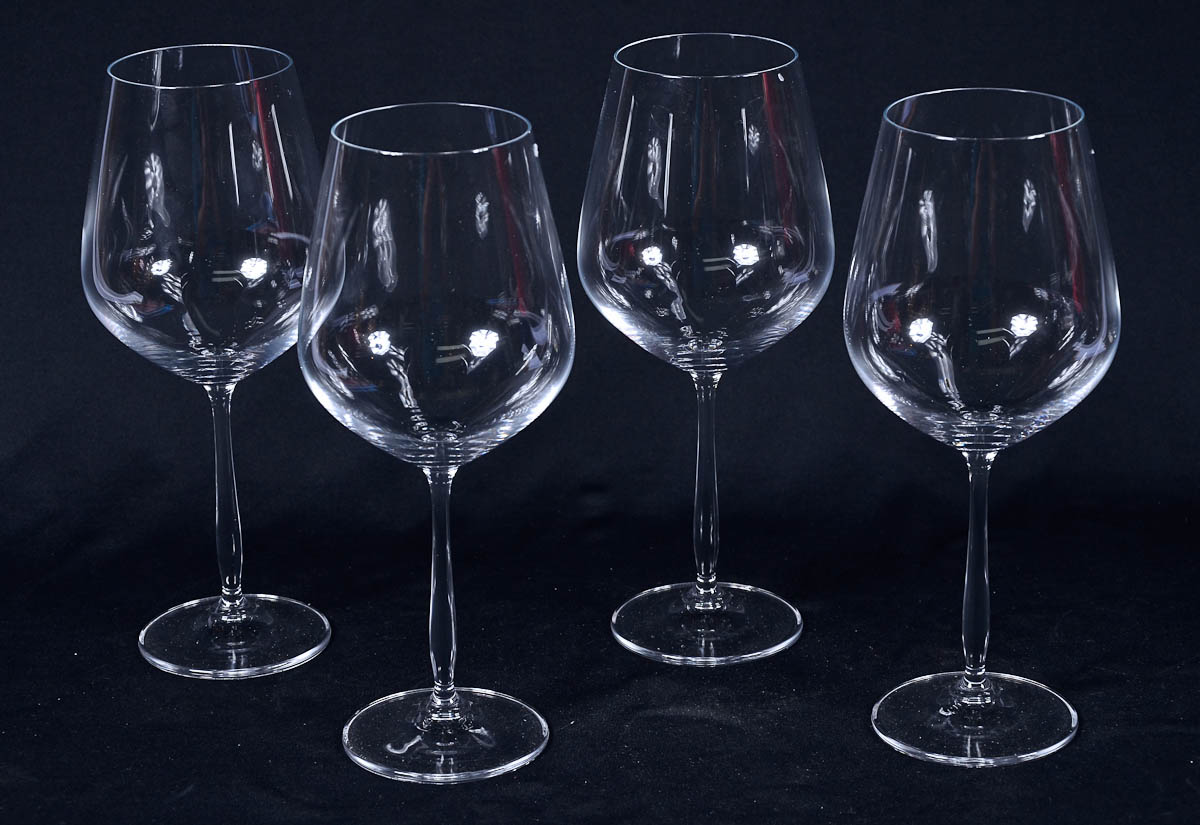 Seis cálices para vinho feitio balloon