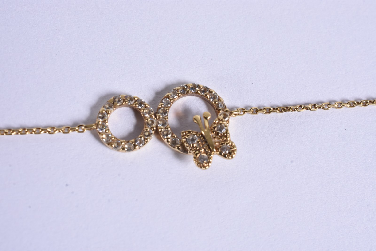 Pulseira de ouro 18 k, contraste 750, cravejado com pequenos... - foto 1 de 8