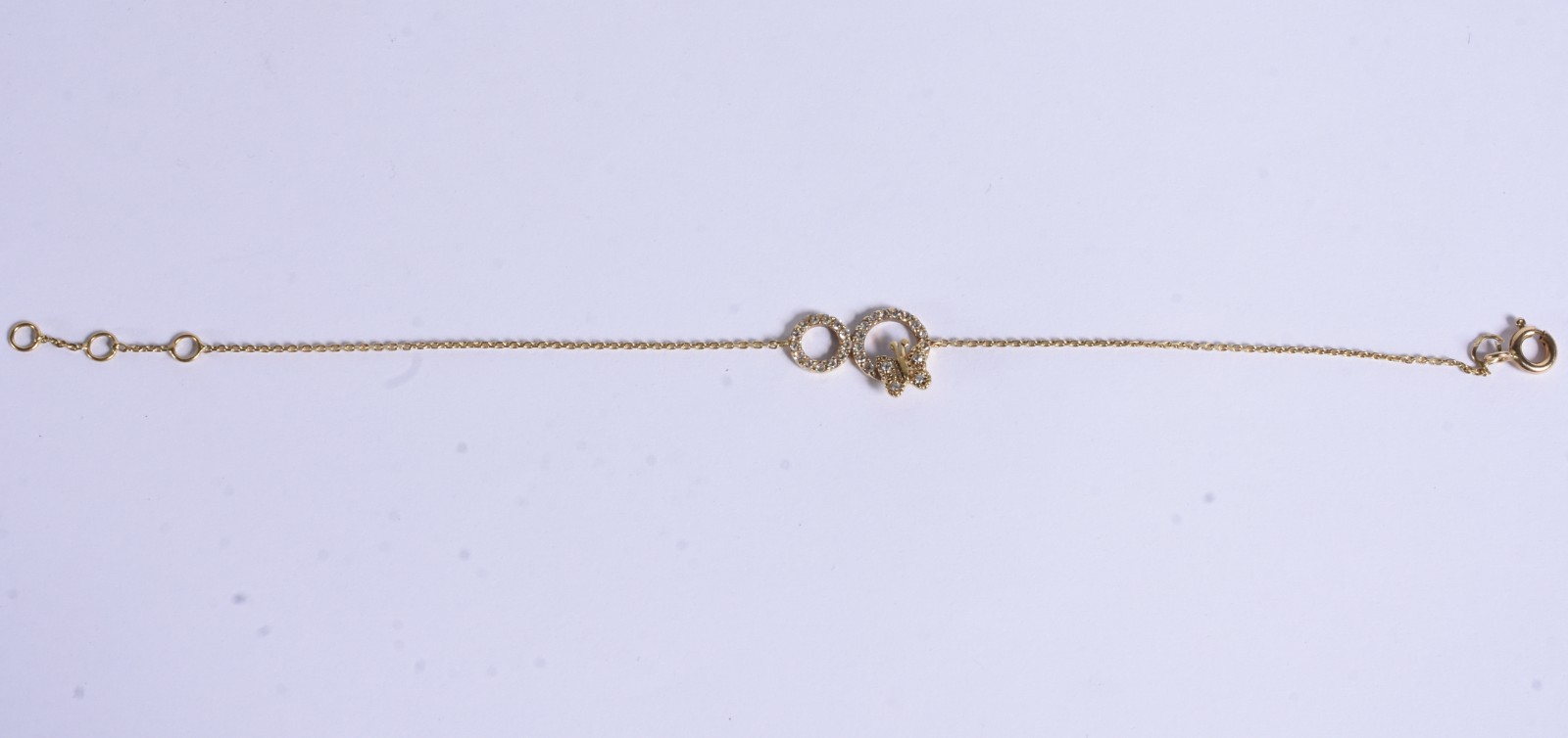 Pulseira de ouro 18 k, contraste 750, cravejado com pequenos... - foto 2 de 8