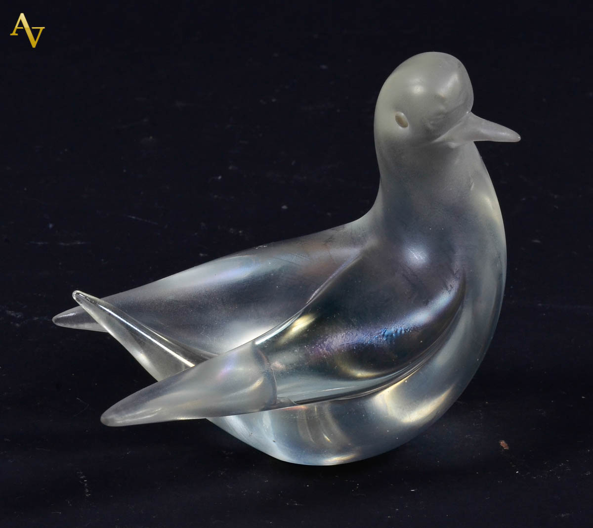 Seguso - Escultura em vidro de murano, representando Pomba, em vidro...