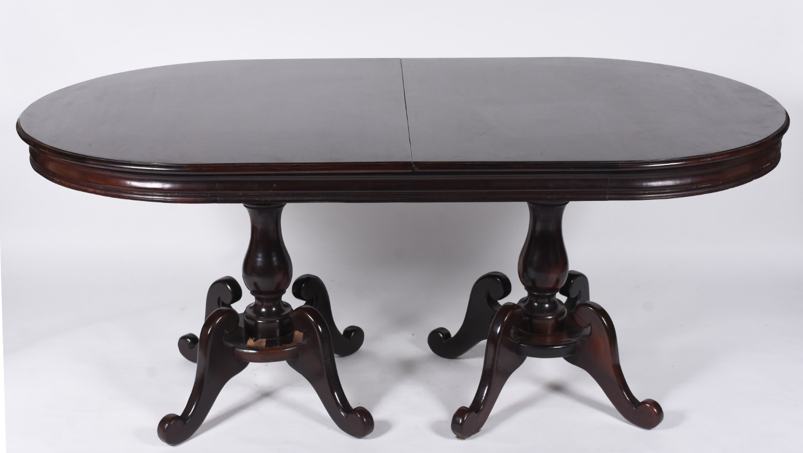 Mesa de jantar de madeira nobre com tabua extensora. Acompanham 6... - foto 3 de 11