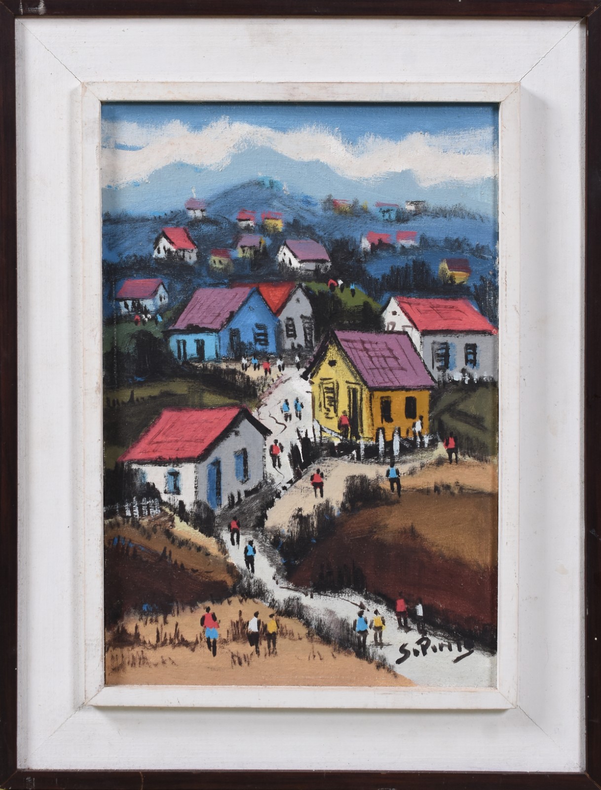 Sylvio Pinto (1918-1997), Casario com figuras - foto 2 de 4