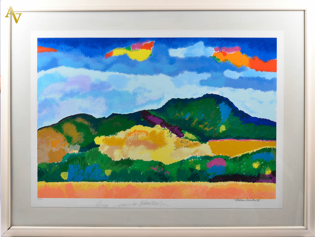 ALDEMIR MARTINS - paisagem - serigrafia 24/150 - 58 x 87.