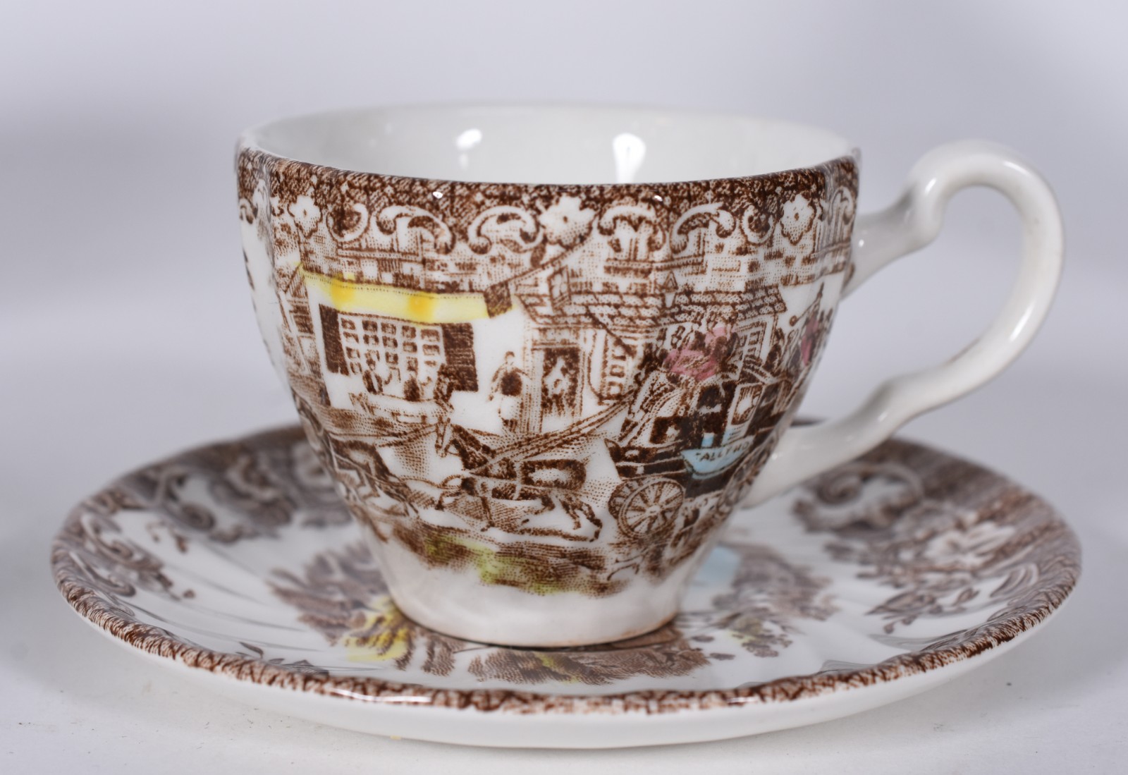Conjunto de chá e café de faiança inglesa "Coaching Scenes - Johnson... - foto 3 de 8