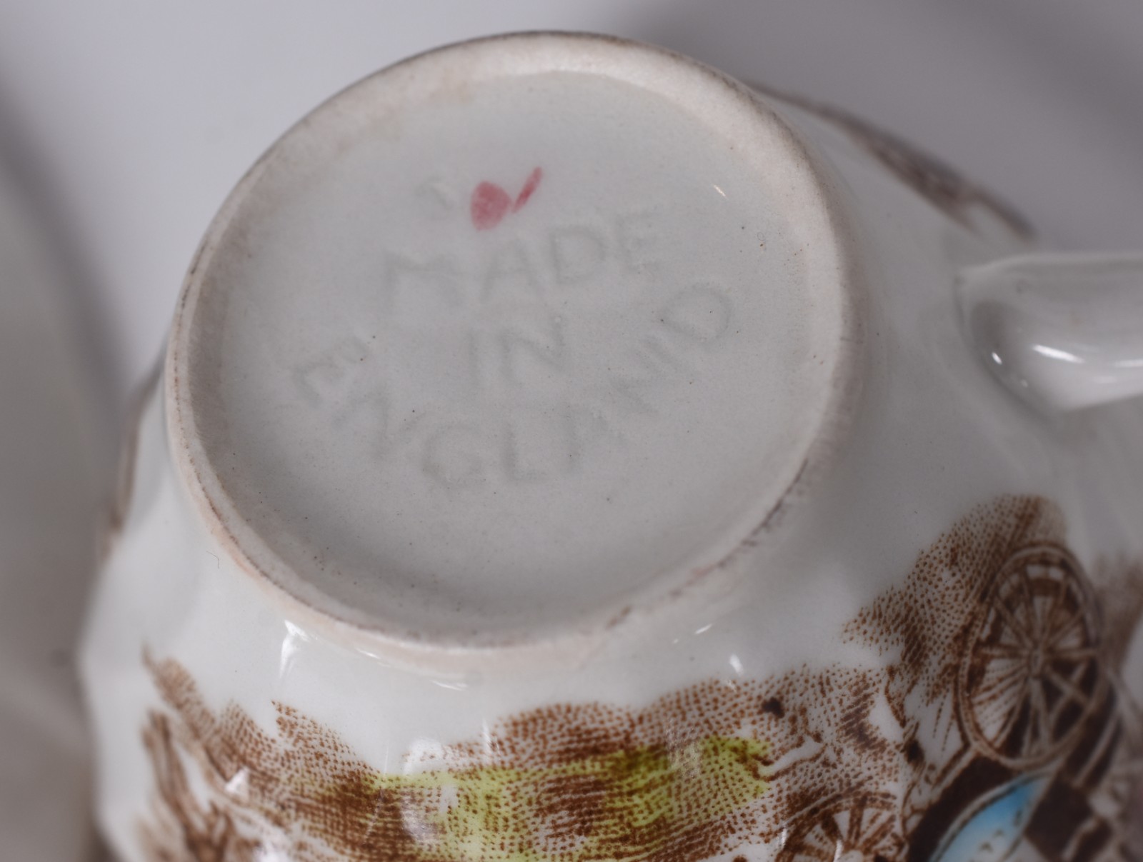 Conjunto de chá e café de faiança inglesa "Coaching Scenes - Johnson... - foto 8 de 8