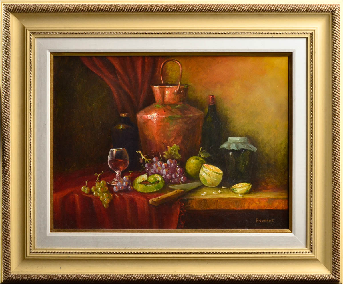 WEVERTON DE ANDRADE - Natureza morta - ost - 50 x 70.