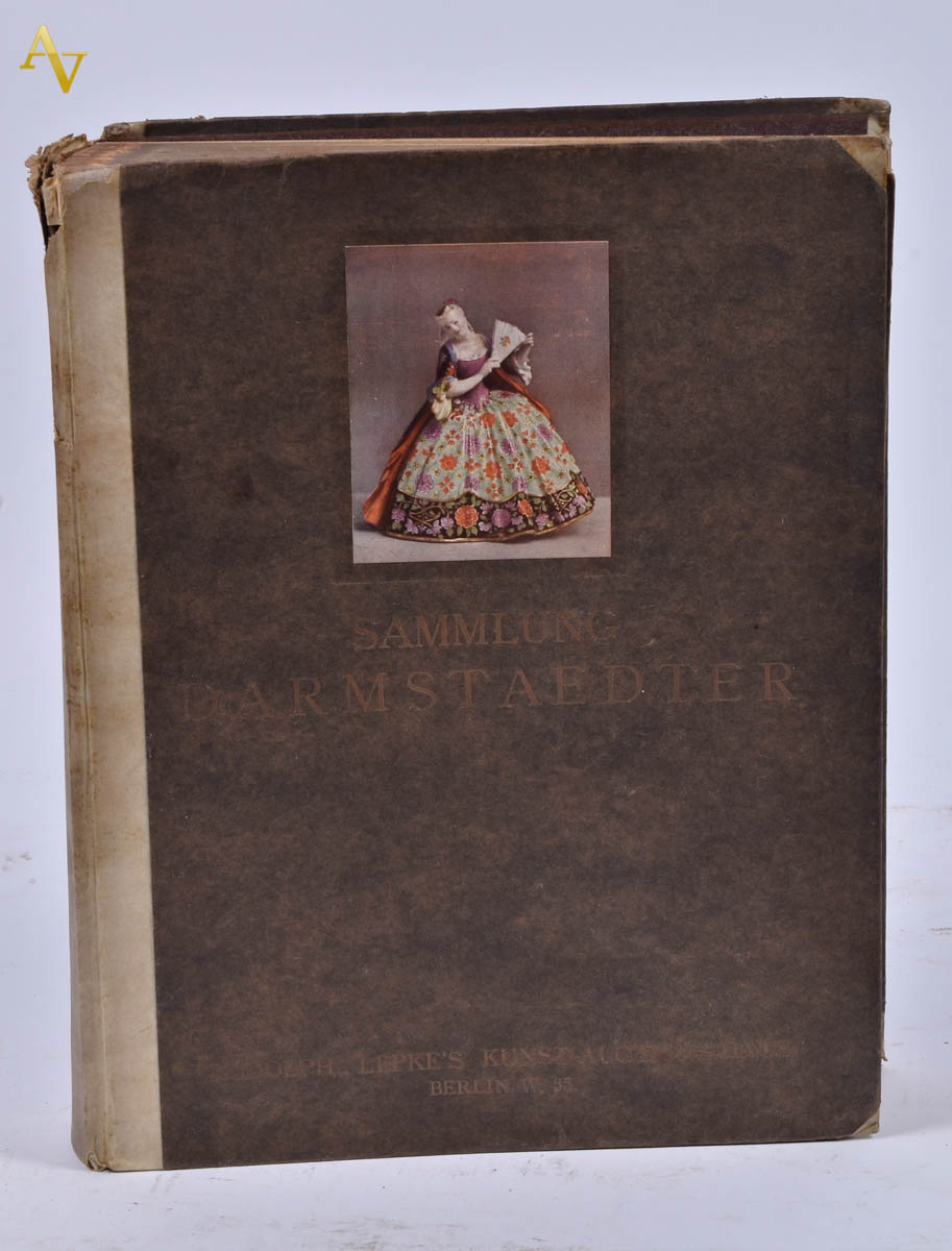 SAMMLUNG DARMSTAEDTER -livro antigo sobre porcelanas. 130 folhas...