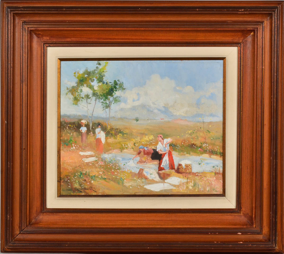 CESAR BARRAL - Lavadeiras - ost - 38 x 46.