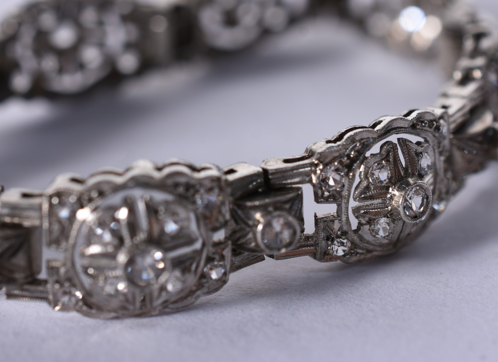 Pulseira de prata com zircone (Por motivos de segurança a peça não se... - foto 3 de 6
