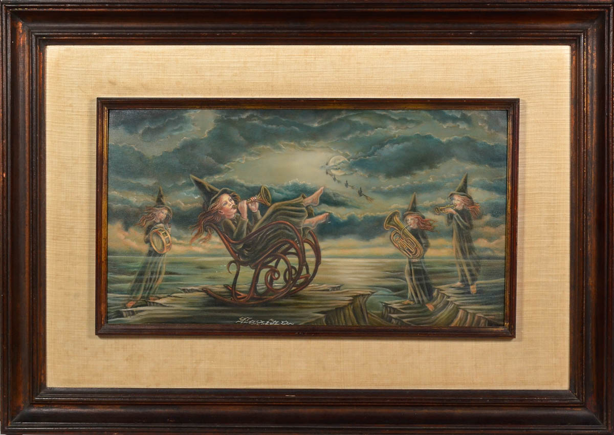 REGINA PUJOL - Bruxas -osc -40 x 70.