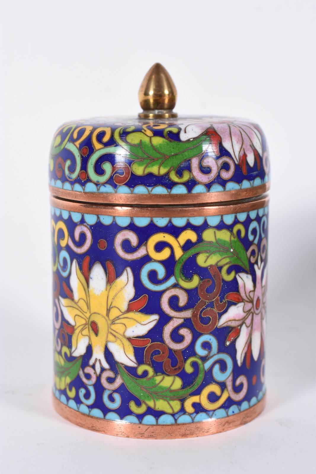 Tres peças de cloisonné oriental. - foto 3 de 5