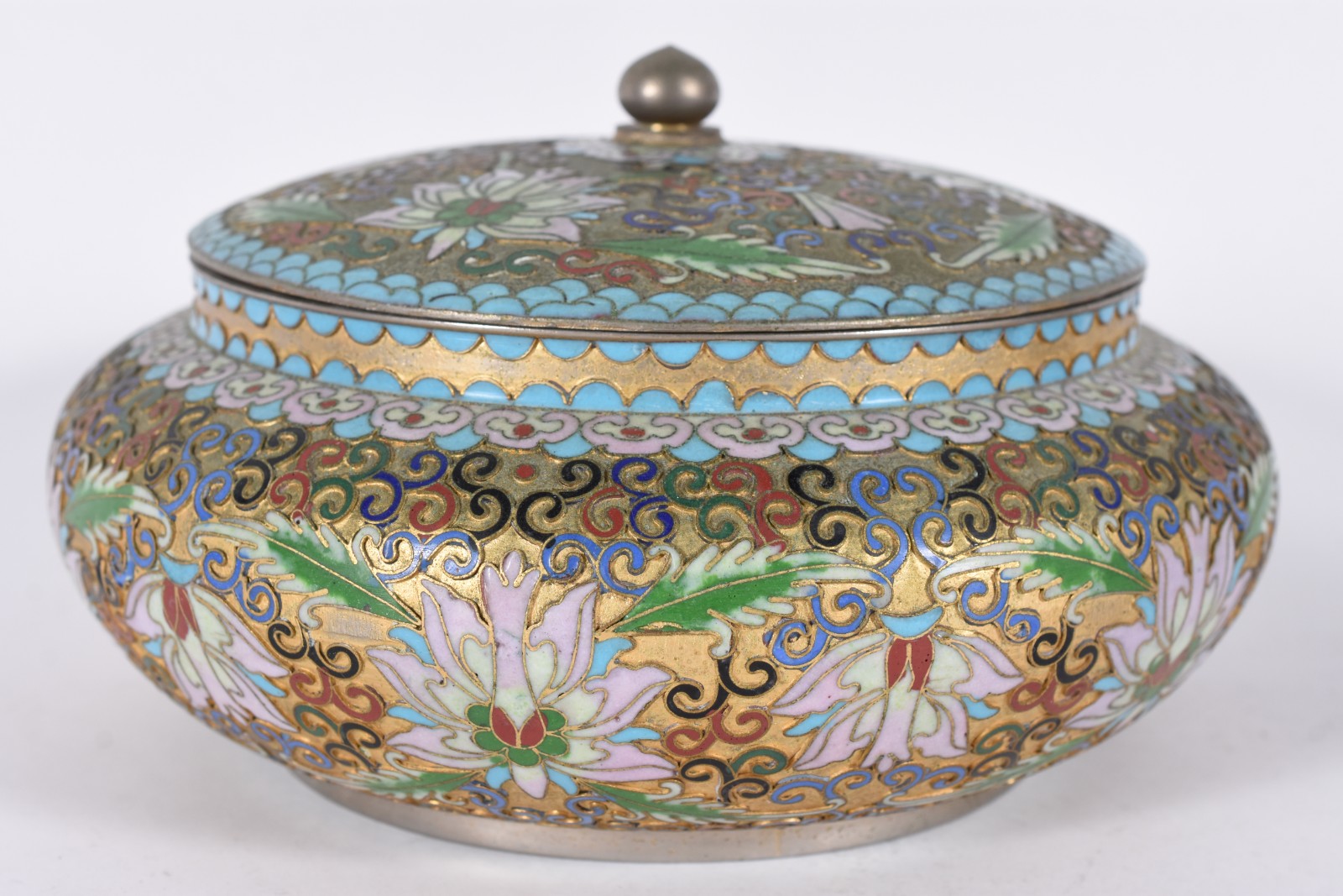 Tres peças de cloisonné oriental. - foto 4 de 5