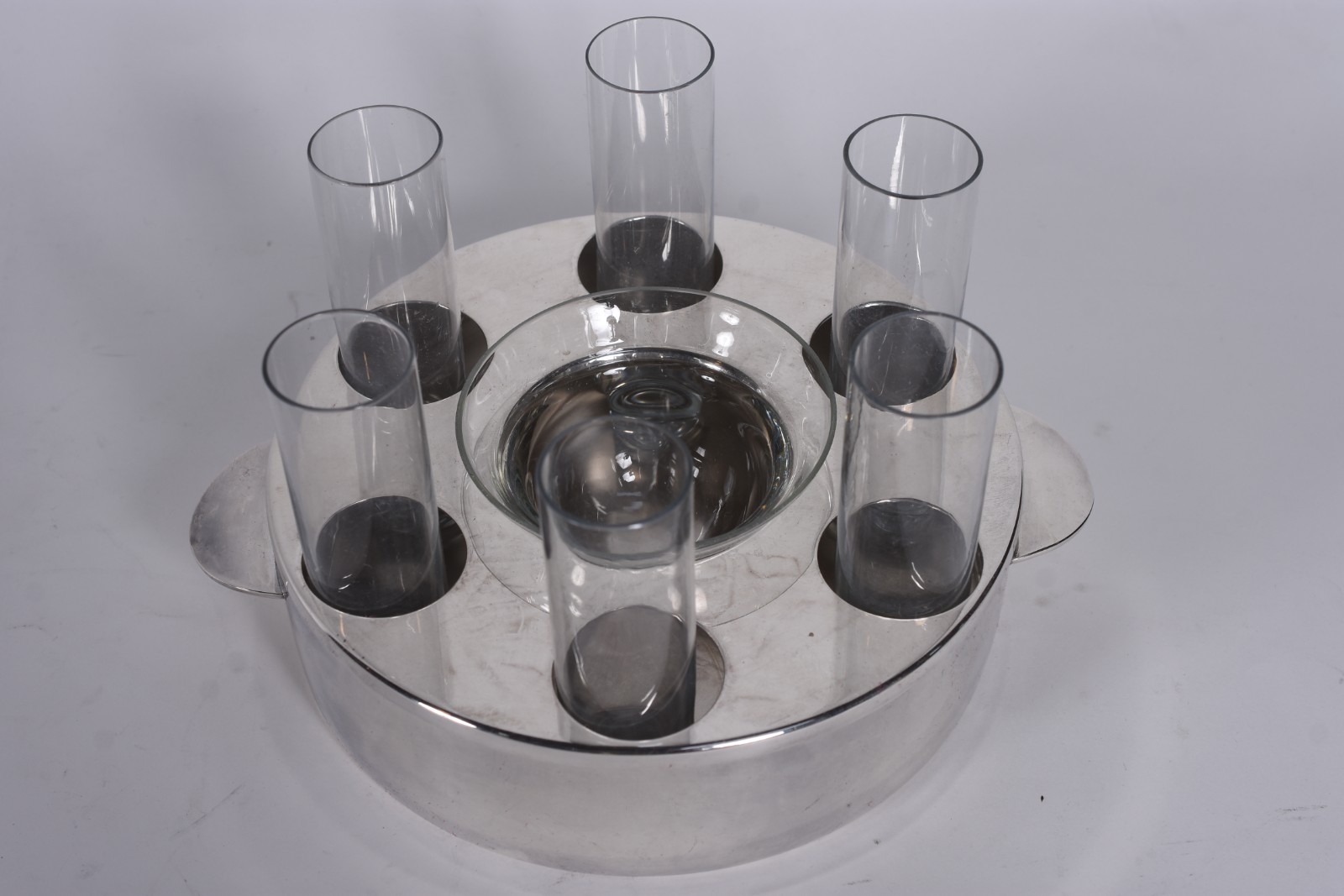 Conjunto de metal prateado para caviar e copinhos de cristal para... - foto 5 de 5