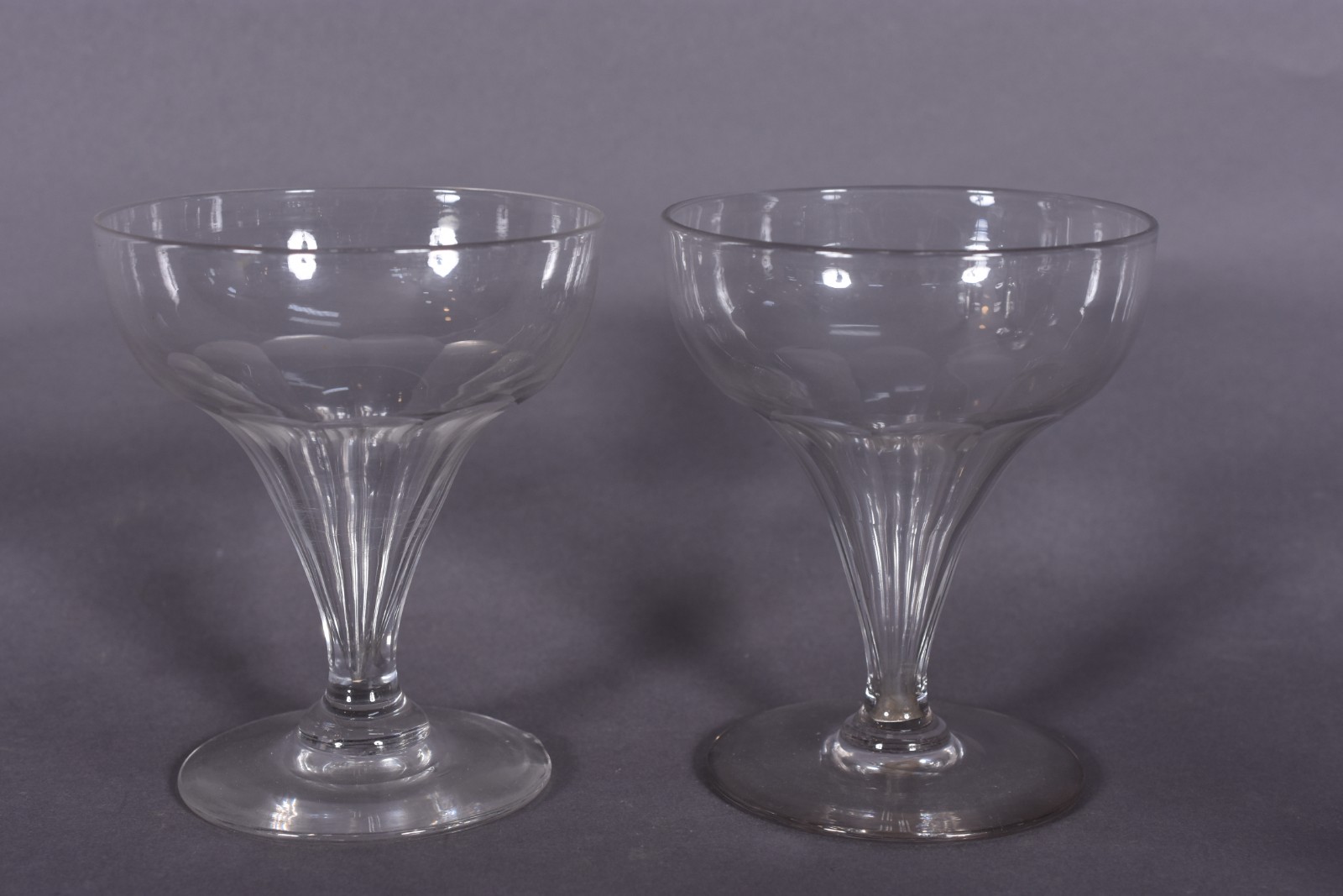 Sete taças para champagne de cristal. - foto 4 de 4