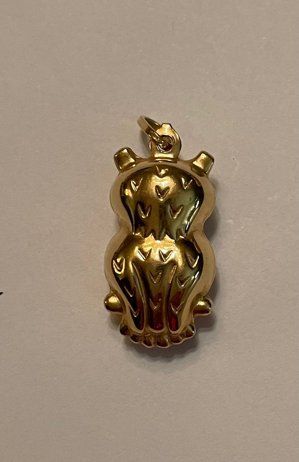 Pendente de ouro 18 k na forma de coruja (Por motivos de segurança a... - foto 4 de 4