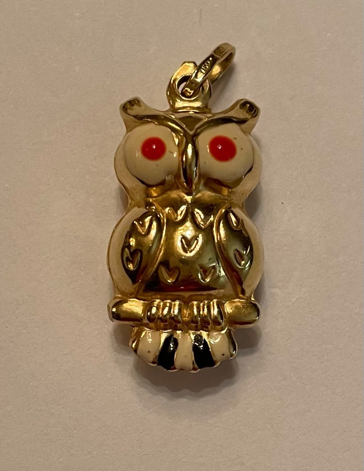 Pendente de ouro 18 k na forma de coruja (Por motivos de segurança a... - foto 1 de 4