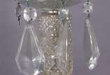 Lustre de cristal com 3 braços. - Lustre de cristal com 3 braços.