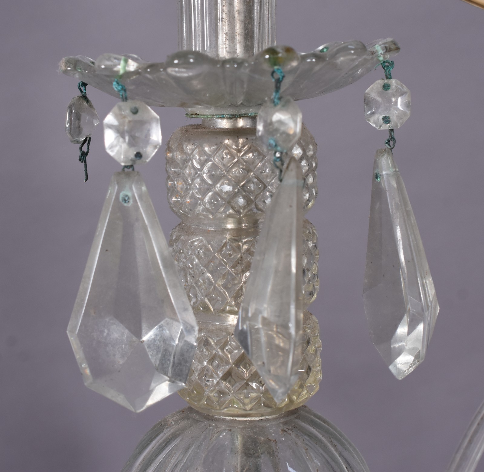 Lustre de cristal com 3 braços. - foto 2 de 4
