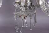 Lustre de cristal com 3 braços. - Lustre de cristal com 3 braços.