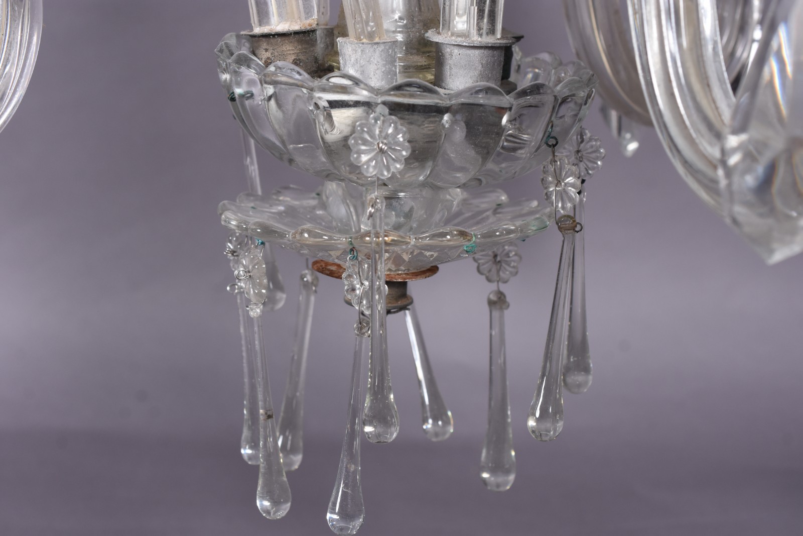 Lustre de cristal com 3 braços. - foto 3 de 4
