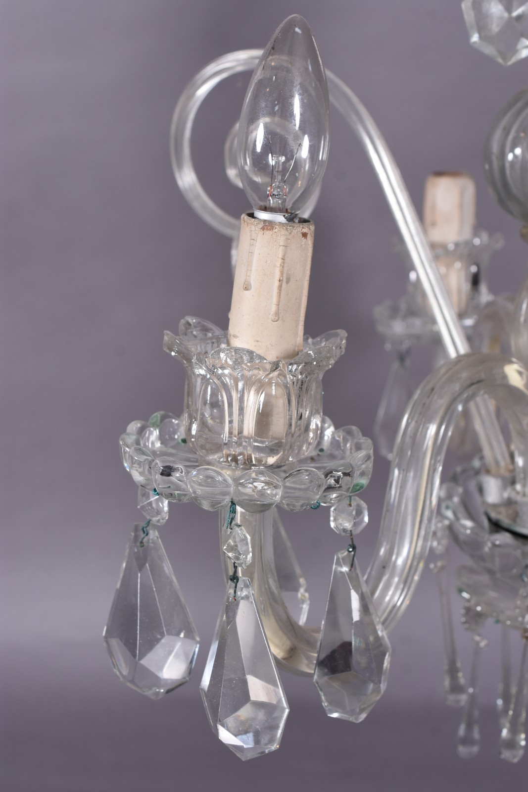Lustre de cristal com 3 braços. - foto 4 de 4