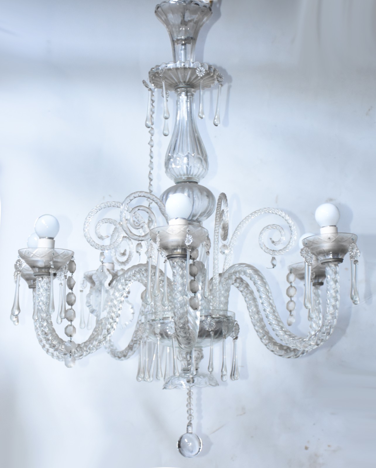 Lustre de cristal com 6 braços. - foto 1 de 5