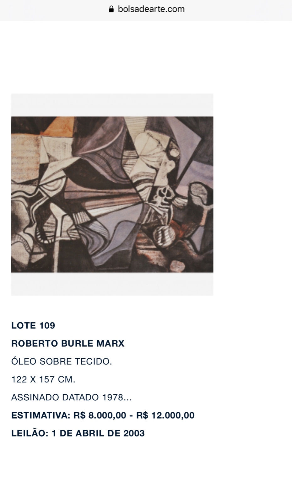 Roberto Burle Marx (1909-1994) - foto 5 de 6
