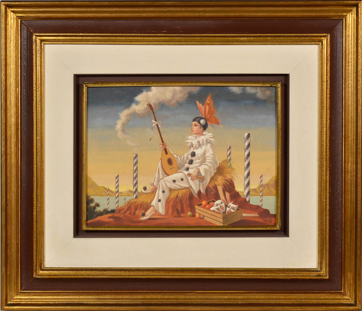 JÚLIO MARQUEZ - Pierrot - ose - 25 x 34.