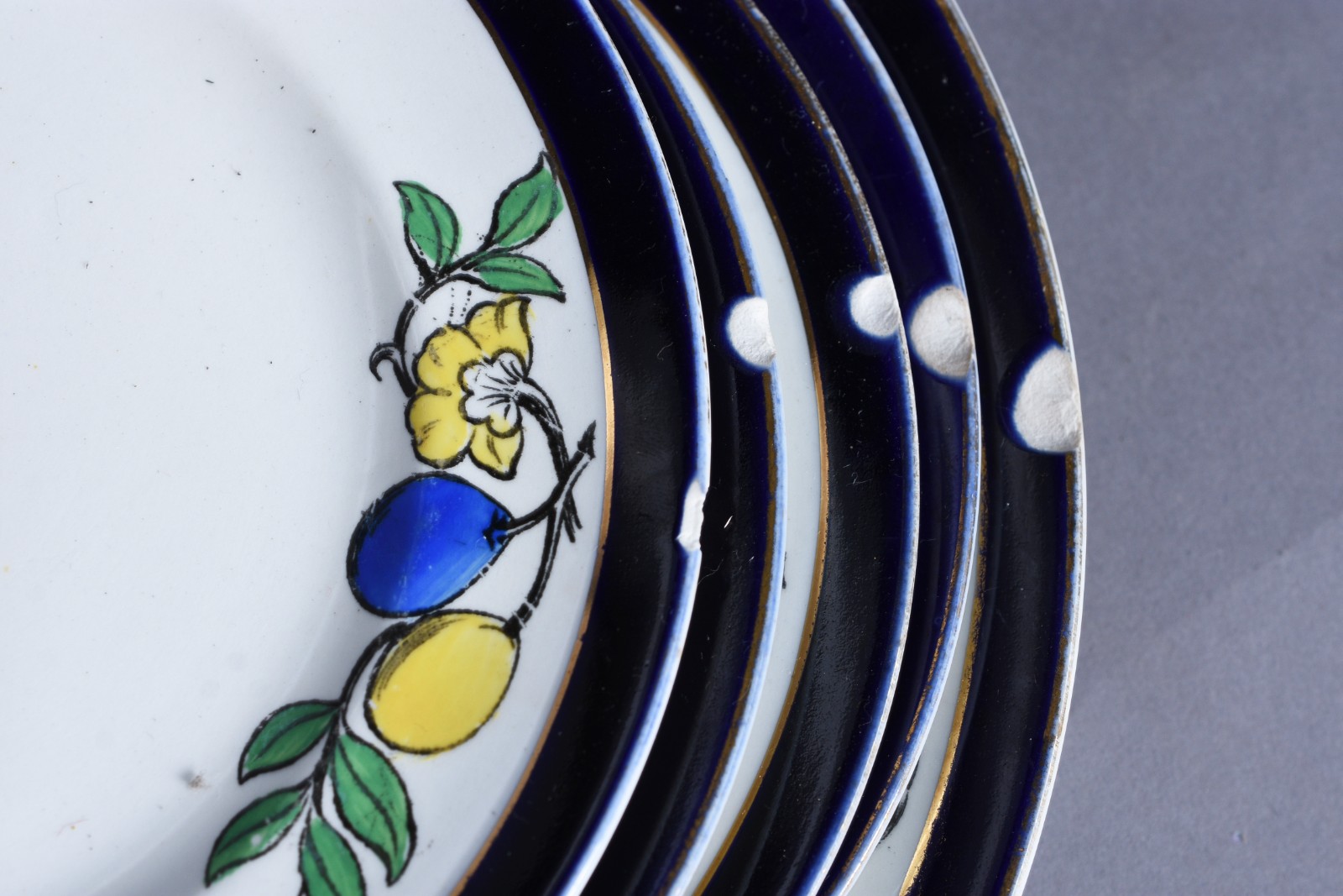 Serviço de jantar de faiança inglesa "Bleu de Roi", Alfred Meakin... - foto 8 de 10