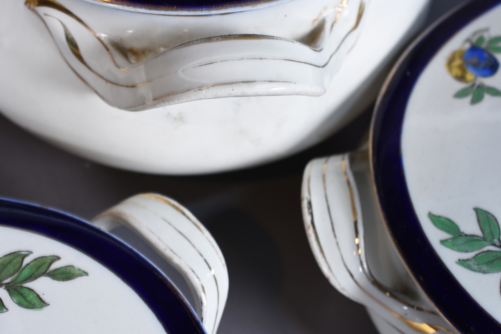 Serviço de jantar de faiança inglesa "Bleu de Roi", Alfred Meakin... - foto 10 de 10