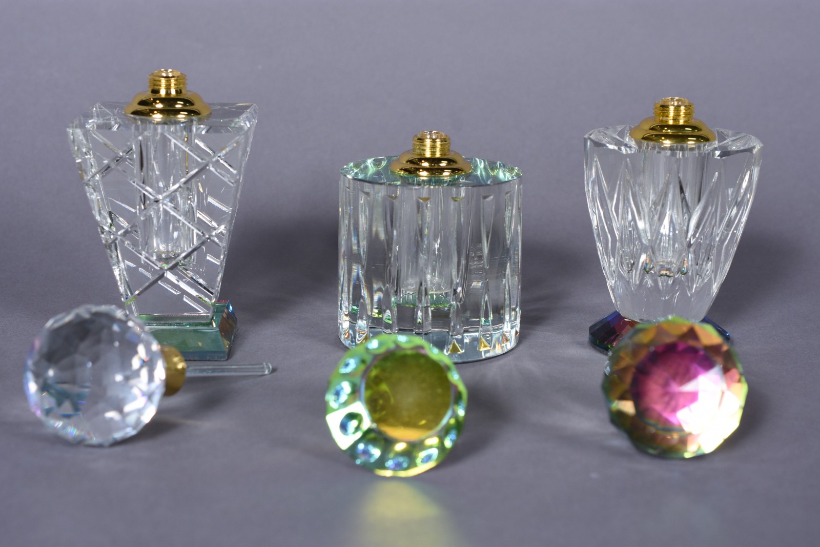 Três perfumeiros de cristal. - foto 3 de 5