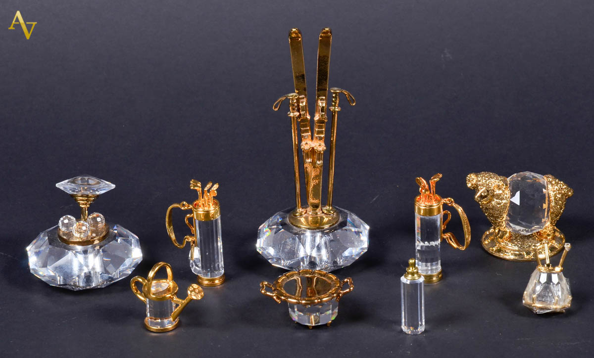 SWAROWSKI - 10 Pequenas peças de cristal