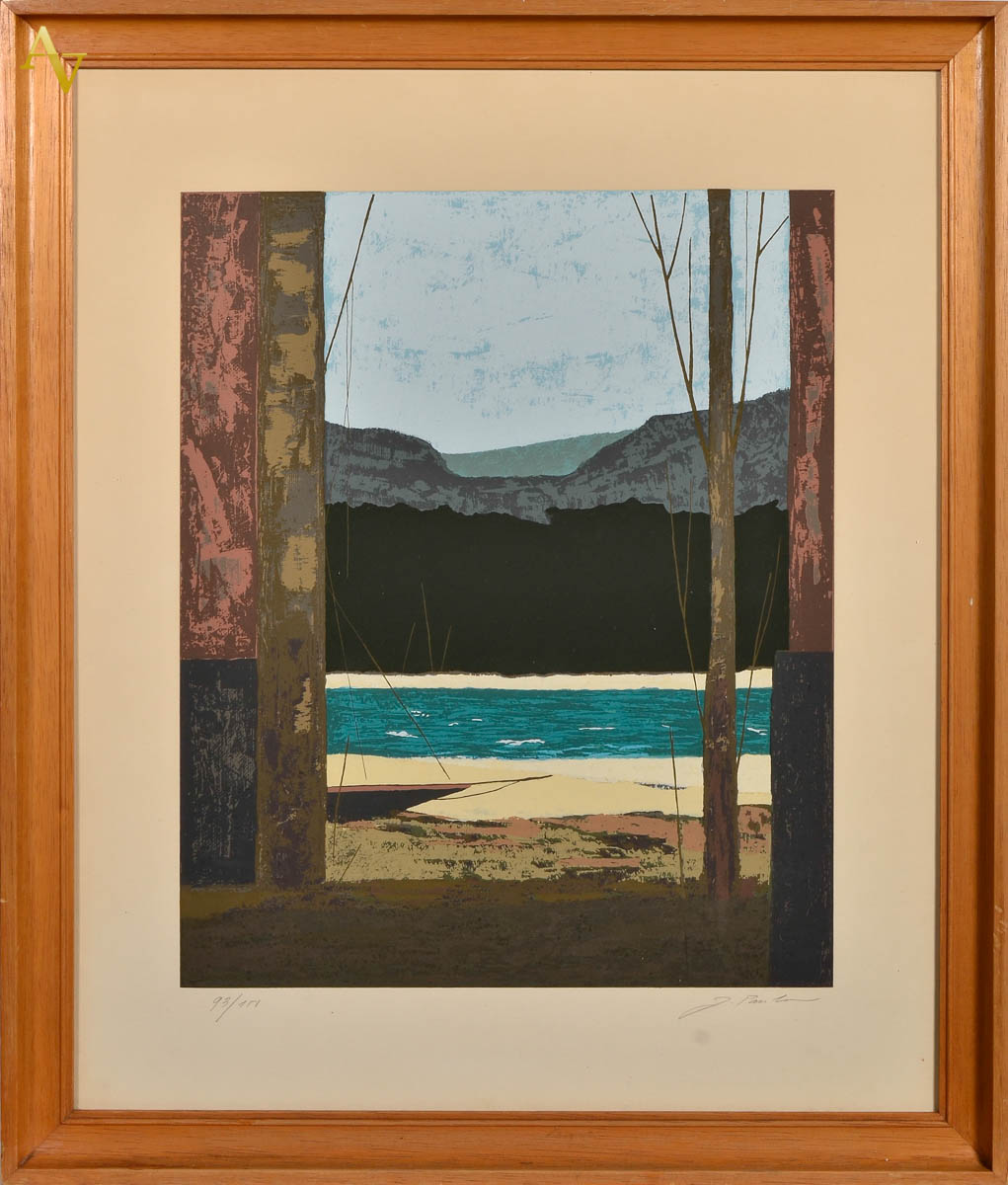 JOSÉ PAULO MOREIRA DA FONSECA - Serigrafia - 93/150 - paisagem - 44 x...