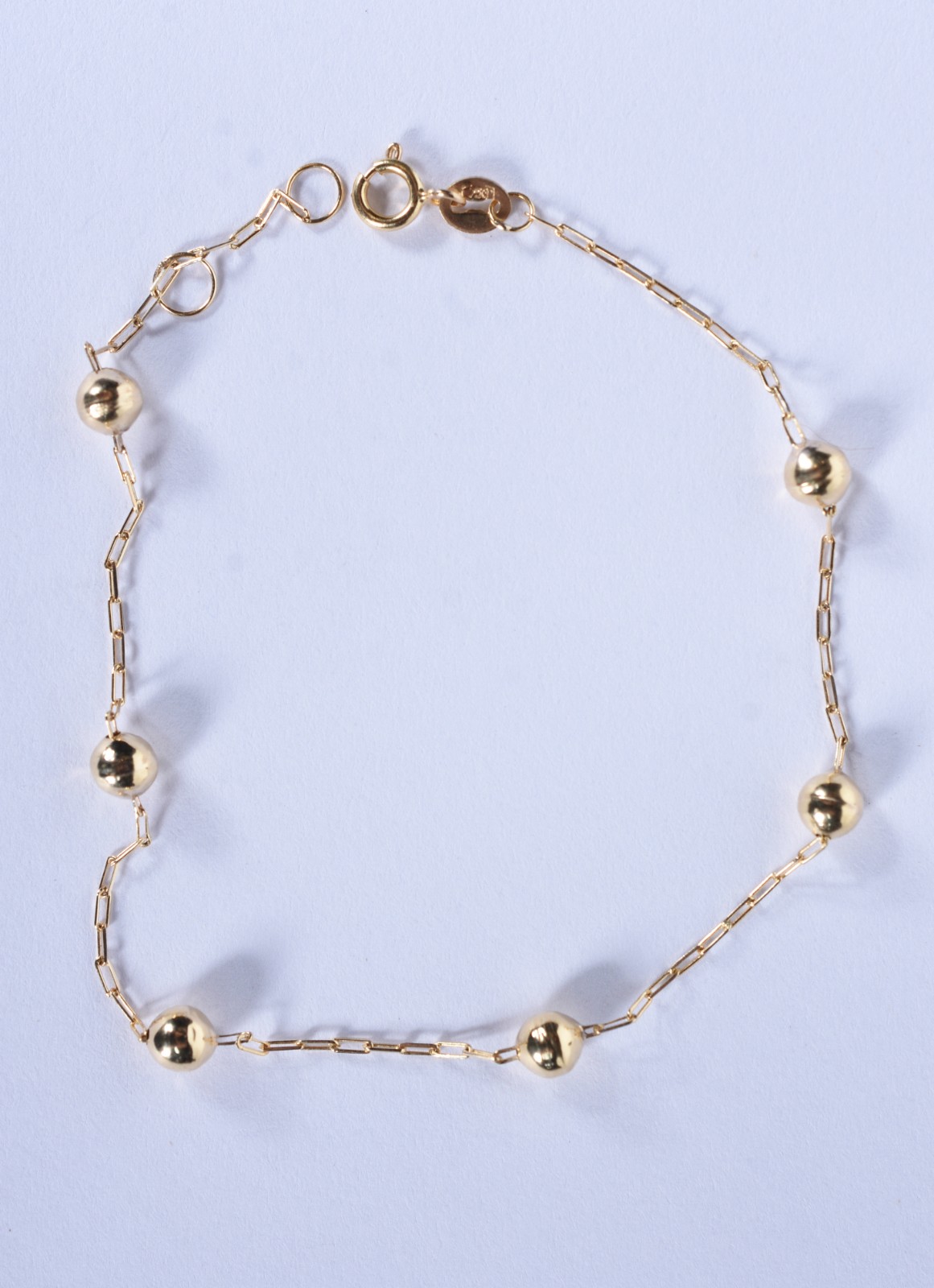 Pulseira de bolinhas de ouro 18 k, contraste 750 (Por motivos de... - foto 1 de 5