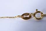 Colar de ouro 18 k, contraste 750 com crucifixo... - Colar de ouro 18 k, contraste 750 com crucifixo (Por motivos de segurança a peça não se encontra na loja)