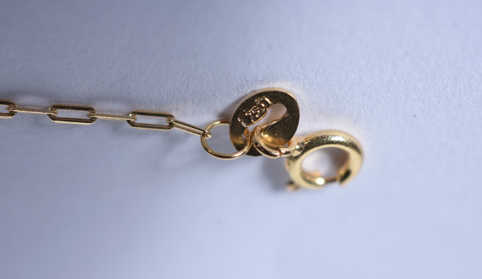 Pulseira para criança de ouro 18 k, contraste 750 com chapinha para... - foto 4 de 5