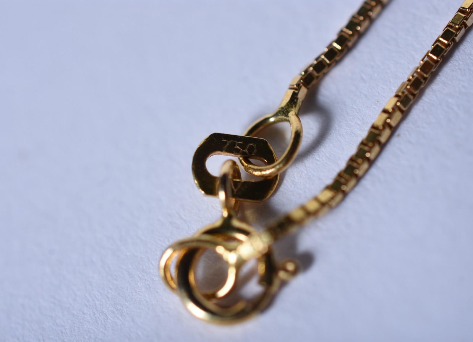 Colar de ouro 18 k, contraste 750 e pingente estrela de Davi (Por... - foto 5 de 8