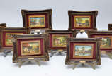 ISABEL CRUZ - Conjunto com 9 miniaturas de pais... - ISABEL CRUZ - Conjunto com 9 miniaturas de paisagens rurais - osm - 8 x 10.