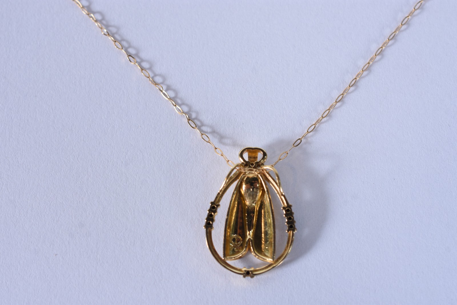 Colar de ouro 18 k, contraste 750 com pendente de Nossa Senhora... - foto 2 de 6