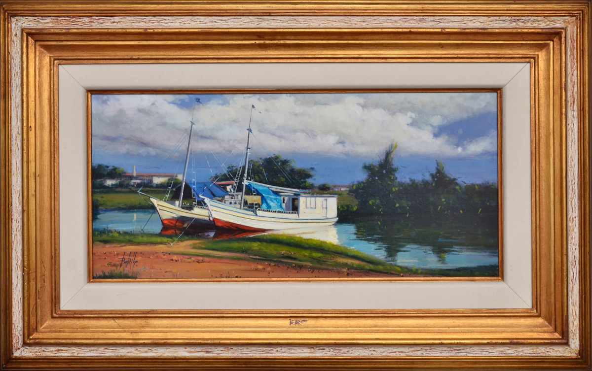 RAIMUNDO BOTELHO -Barco do Maranhão - ost - 35 x 75.