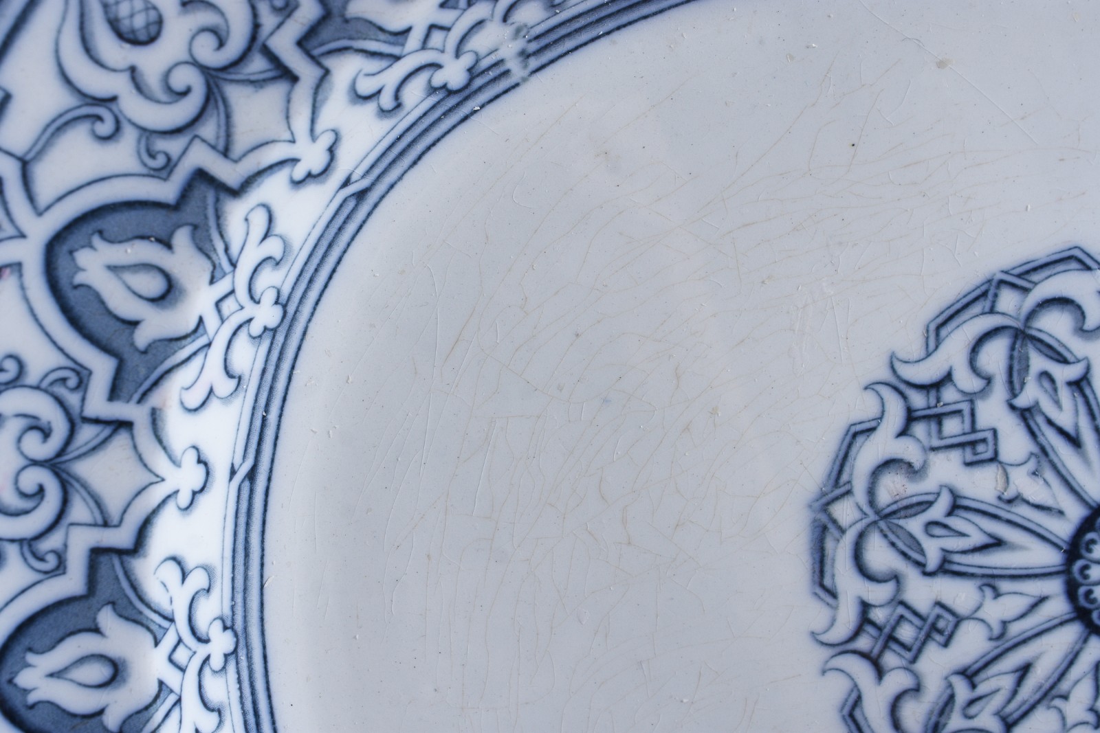 Travessa de porcelana inglesa Copeland, borda com guirlandas e centro... - foto 7 de 7