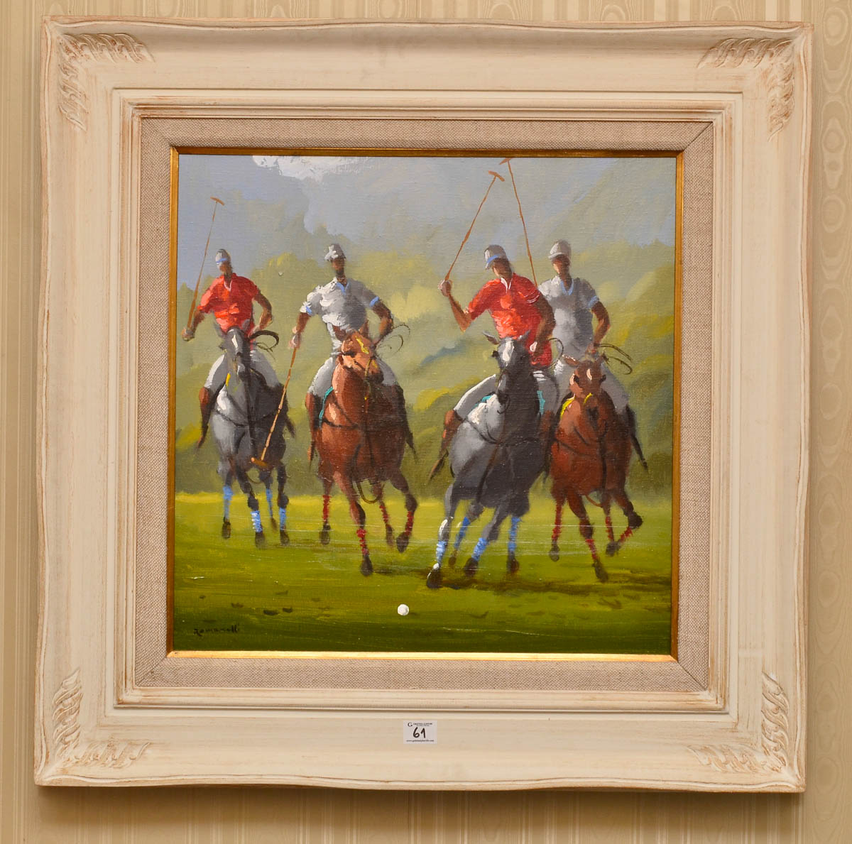 ARMANDO ROMANELLI - Jogo de polo - ost - 60 x 60.