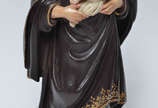 SANTO ANTONIO com menino - Belíssima imagem de ... - SANTO ANTONIO com menino - Belíssima imagem de madeira policromada e dourada, séc.XIX, alt.33 cm.