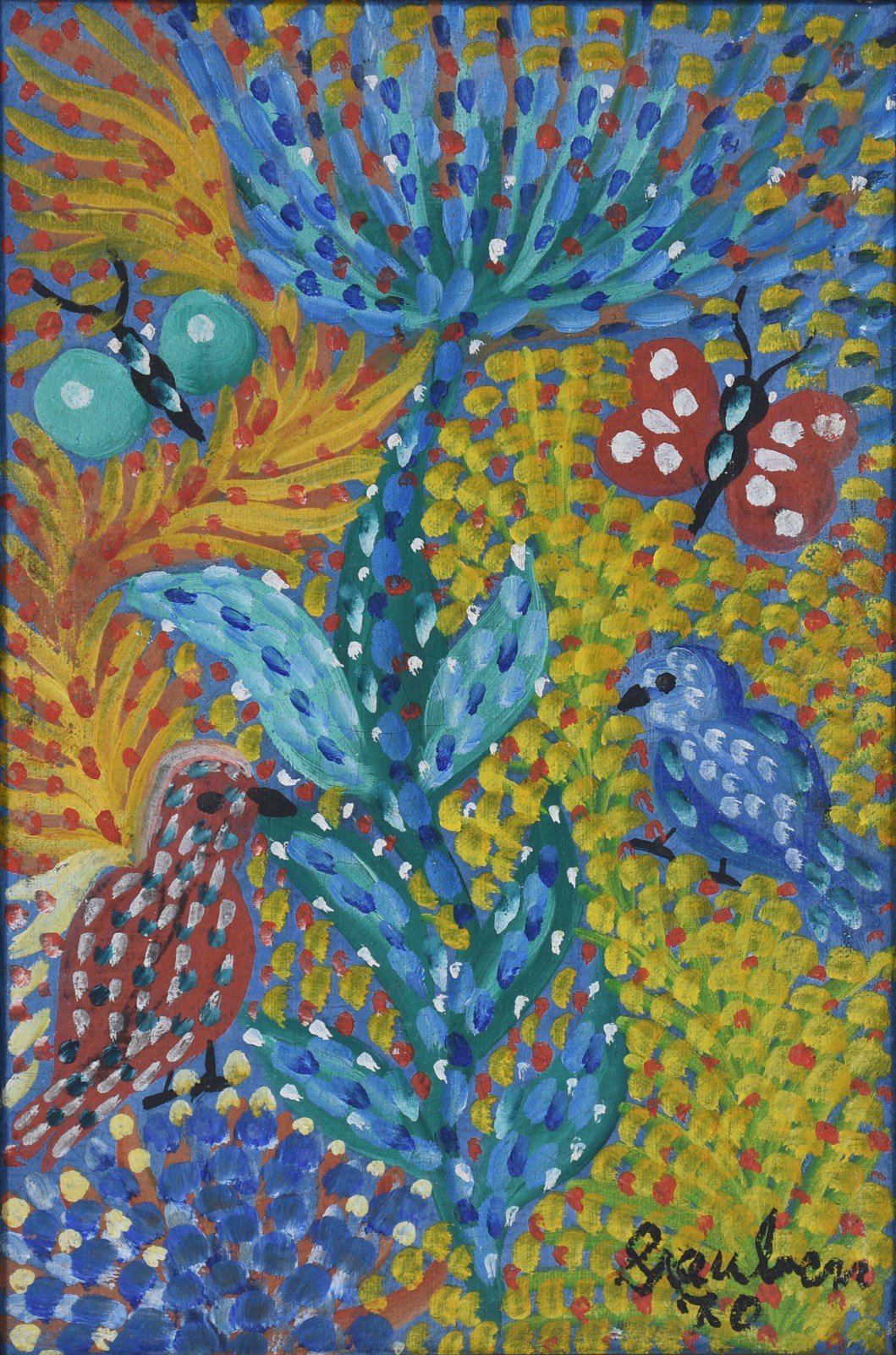 Grauben  (1889-1972), Pássaros, borboletas e flores - foto 1 de 5