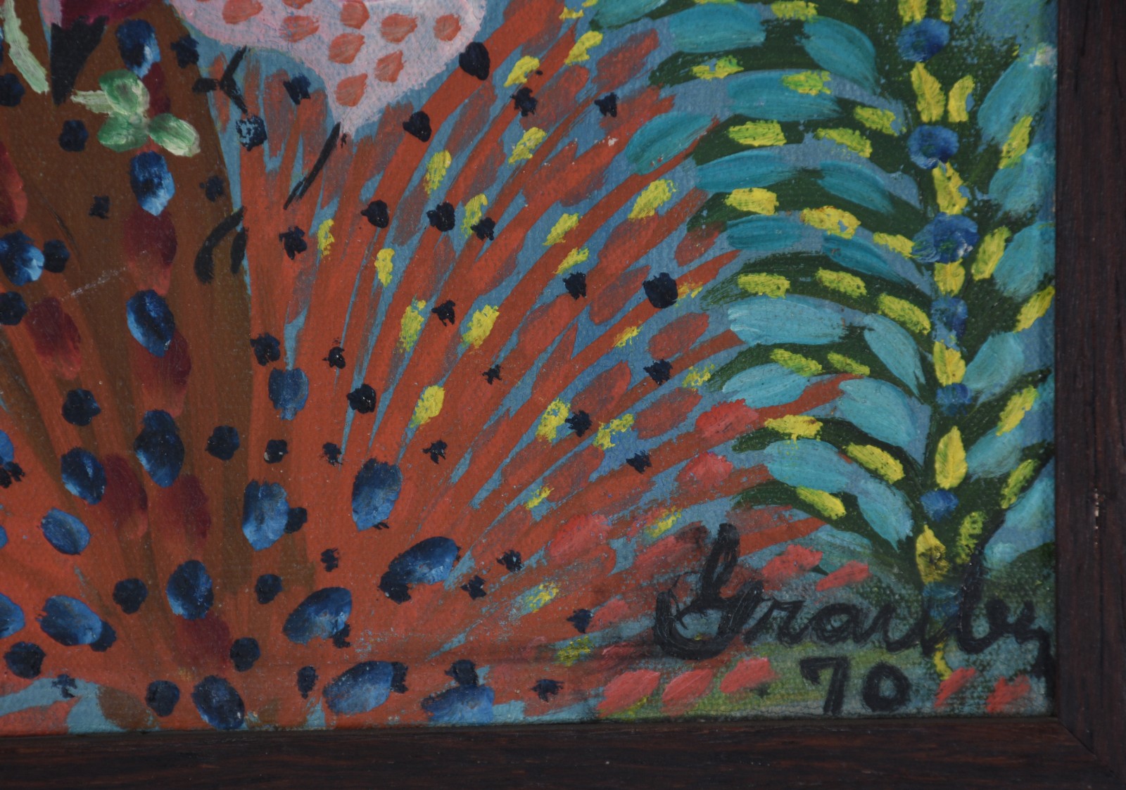 Grauben  (1889-1972), Pássaro e borboletas - foto 3 de 4